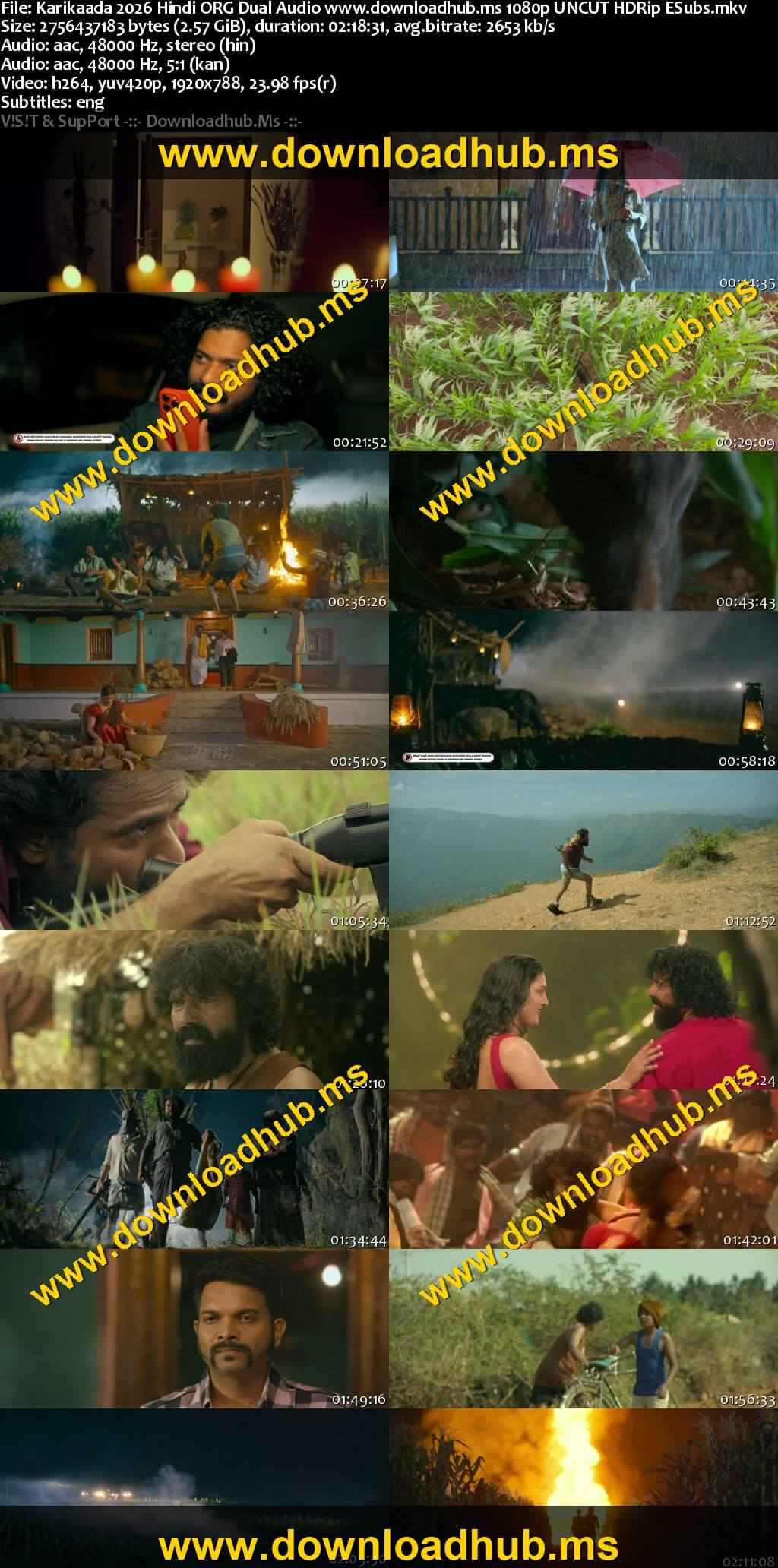 Karikaada 2026 Hindi ORG Dual Audio Movie DD5.1 1080p 720p 480p UNCUT HDRip ESubs x264 HEVC Karikaada 2026 Hindi ORG Dual Audio Movie DD5.1 1080p 720p 480p UNCUT HDRip ESubs x264 HEVC