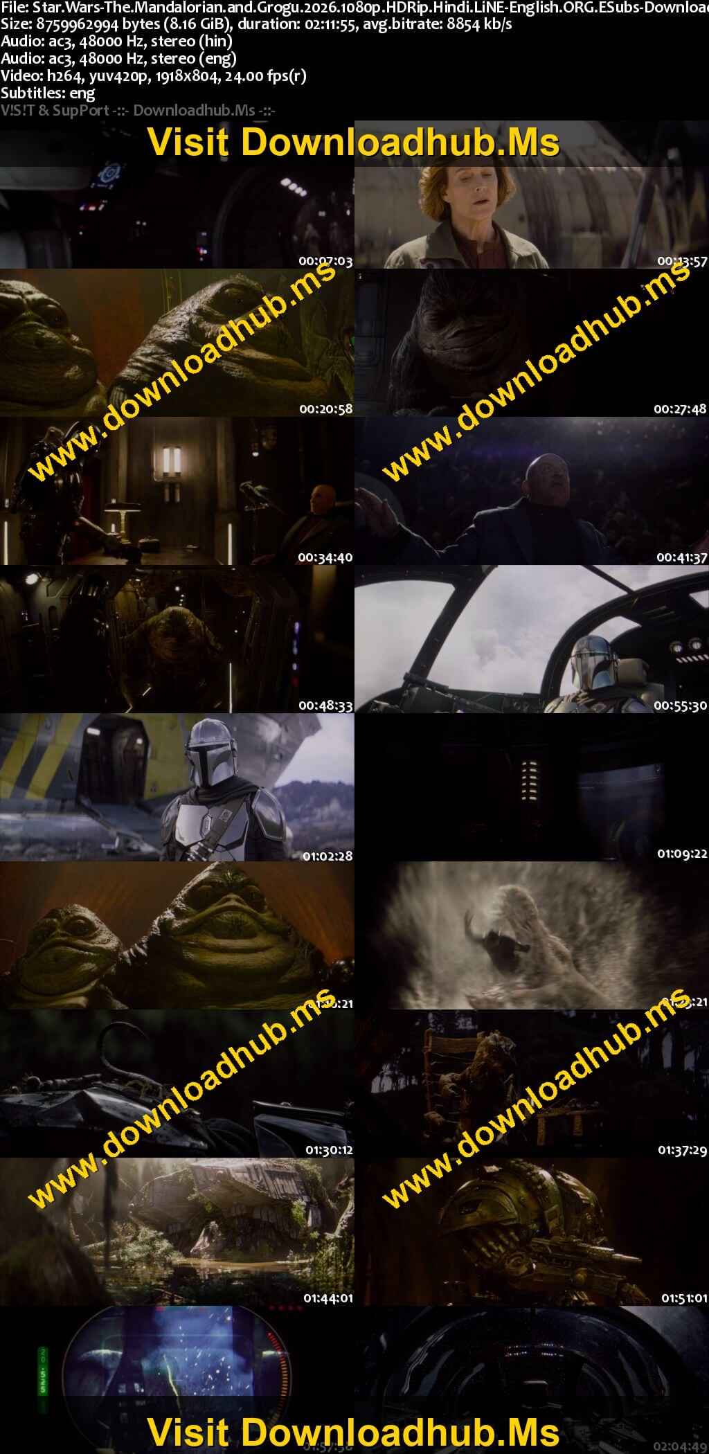 Star Wars: The Mandalorian and Grogu 2026 Hindi (LiNE) Dual Audio Movie DD2.0 1080p 720p 480p Web-DL ESubs x264 HEVC Star Wars: The Mandalorian and Grogu 2026 Hindi (LiNE) Dual Audio Movie DD2.0 1080p 720p 480p Web-DL ESubs x264 HEVC