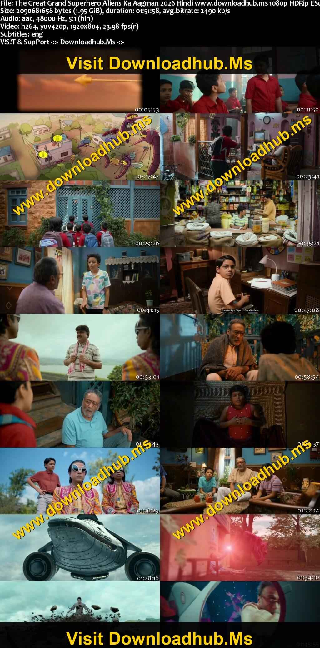 The Great Grand Superhero: Aliens Ka Aagman 2026 Hindi Movie DD5.1 4k 1080p 720p 480p HDRip ESubs x264 HEVC