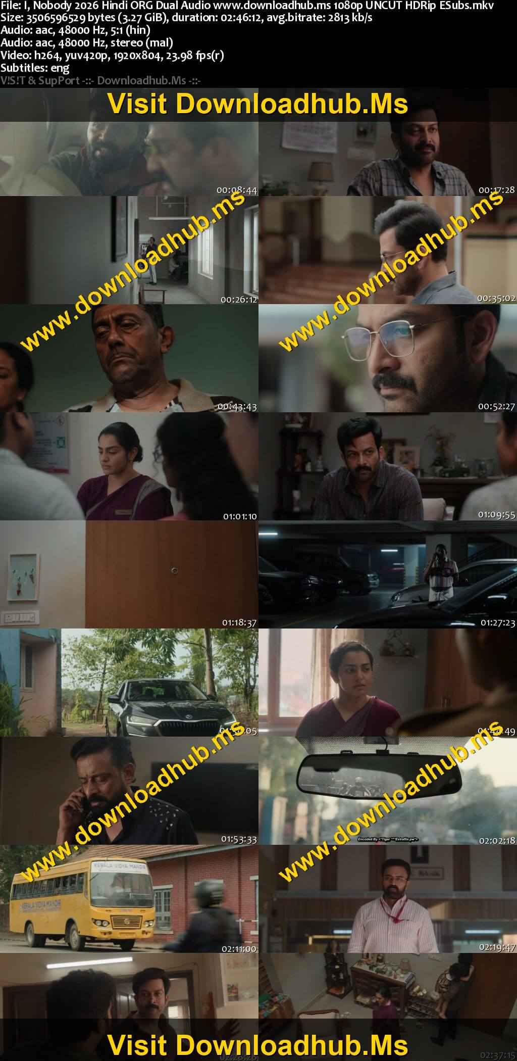 I, Nobody 2026 Hindi ORG Dual Audio Movie DD5.1 1080p 720p 480p UNCUT HDRip ESubs x264 HEVC