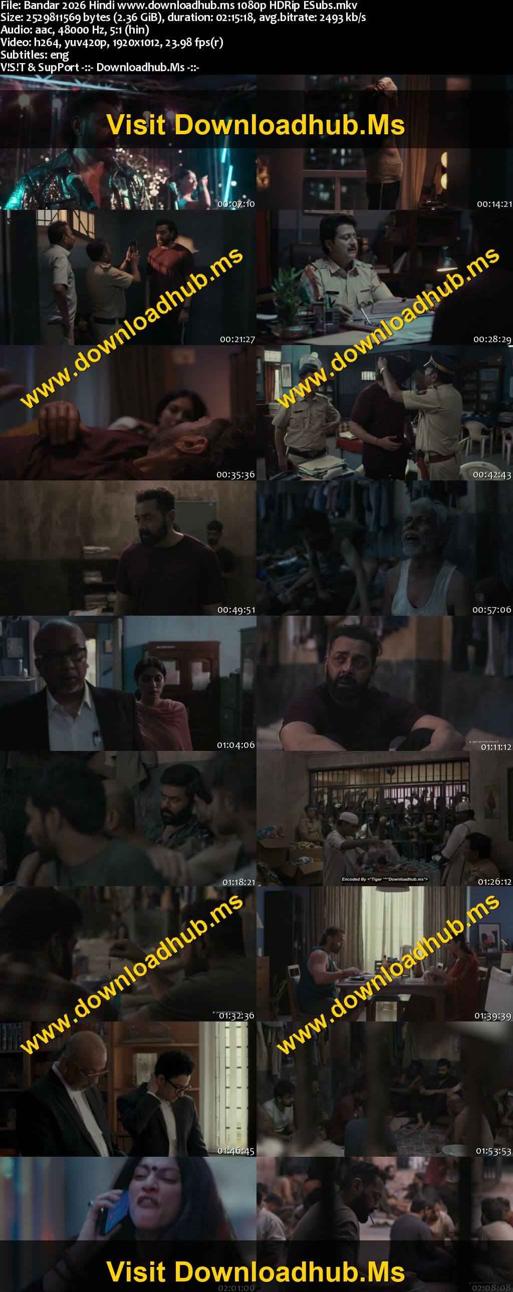 Bandar 2026 Hindi Movie DD5.1 4k 1080p 720p 480p HDRip ESubs x264 HEVC