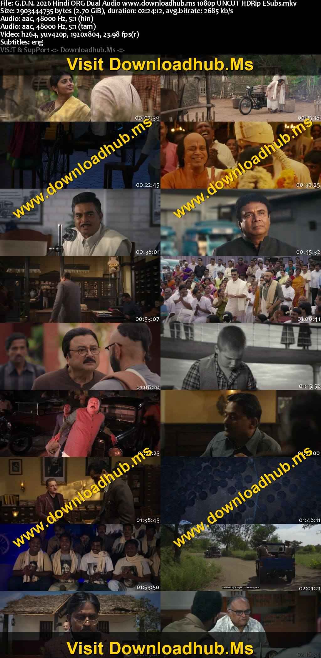 G.D.N. 2026 Hindi ORG Dual Audio Movie DD5.1 4k 1080p 720p 480p UNCUT HDRip ESubs x264 HEVC