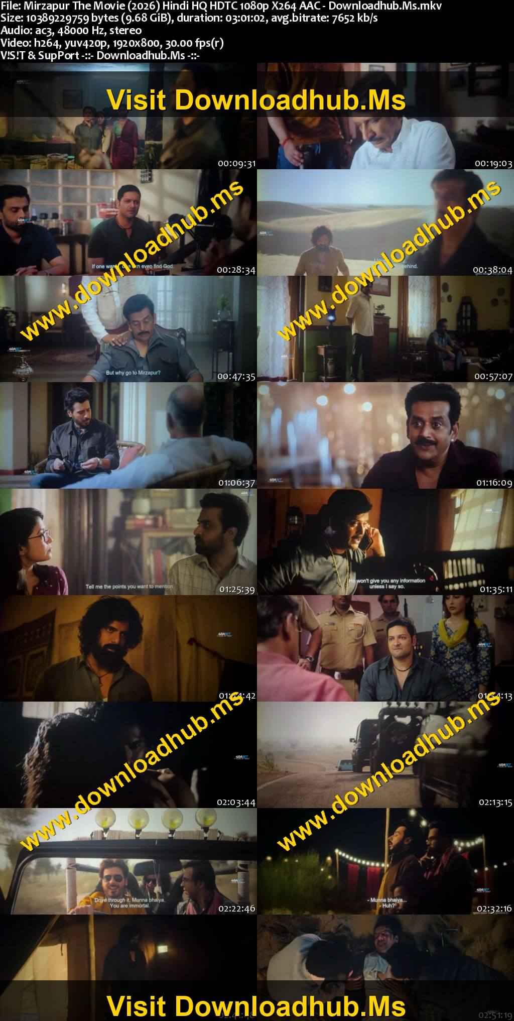 Mirzapur: The Movie 2026 Hindi Movie 1080p 720p 480p HDTC x264 HEVC