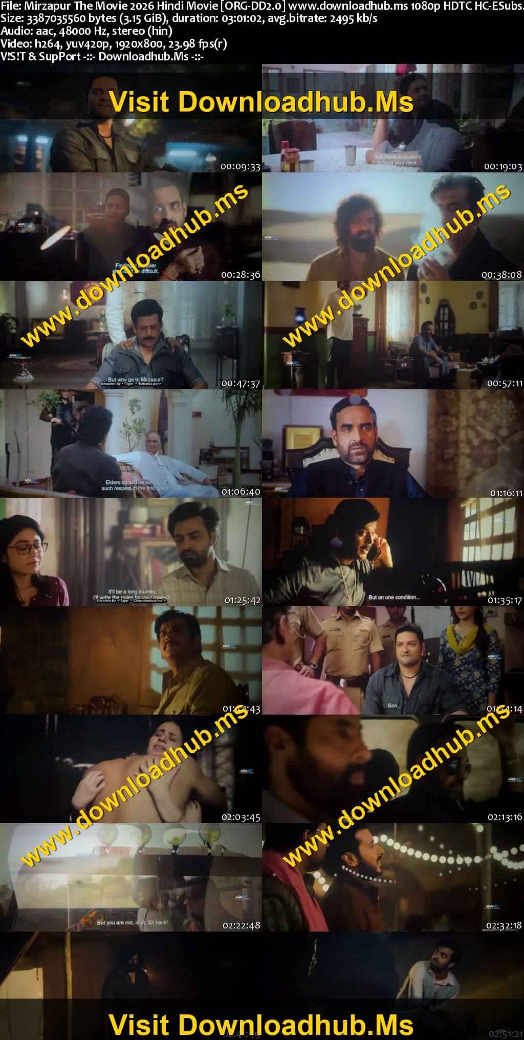 Mirzapur: The Movie 2026 Hindi Movie 1080p 720p 480p HDTC x264 HEVC