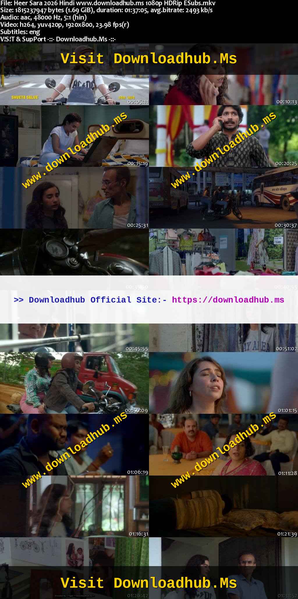 Heer Sara 2026 Hindi Movie DD5.1 1080p 720p 480p HDRip ESubs x264 HEVC