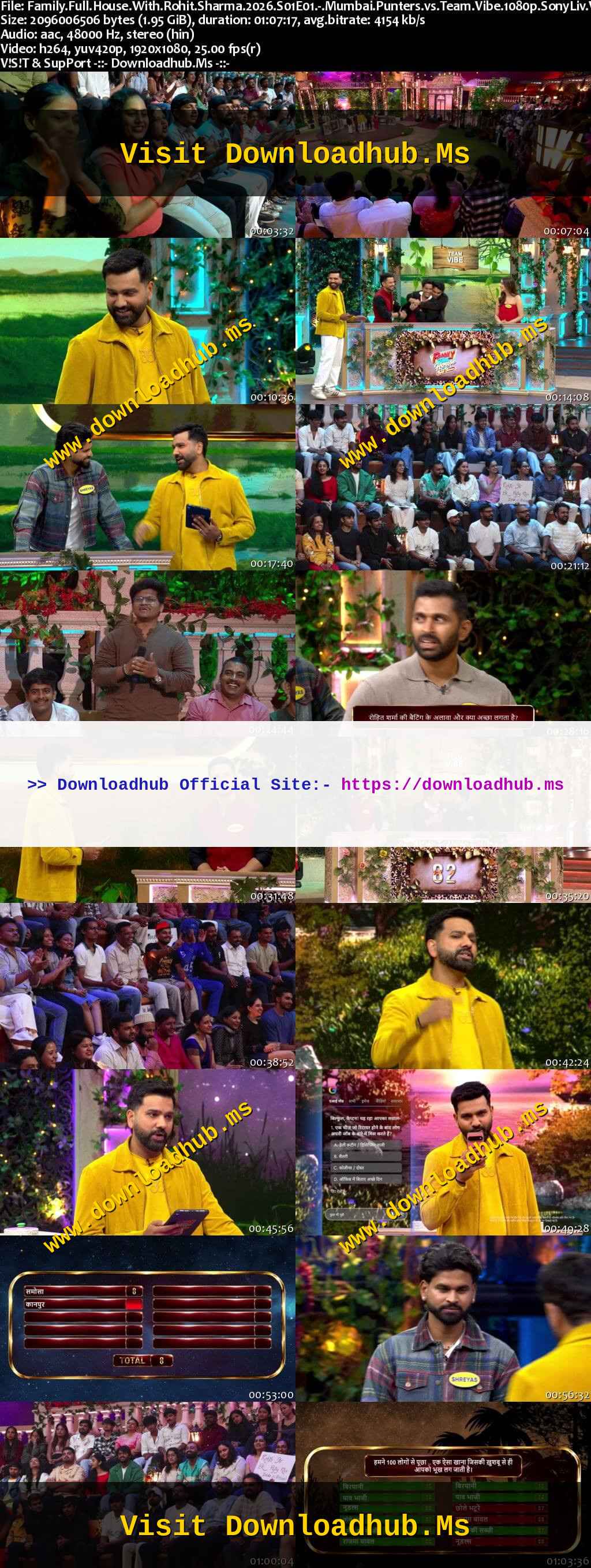 Family Full House With Rohit Sharma 2026 Hindi Season 01 Complete 1080p 720p 480p HDRip x264