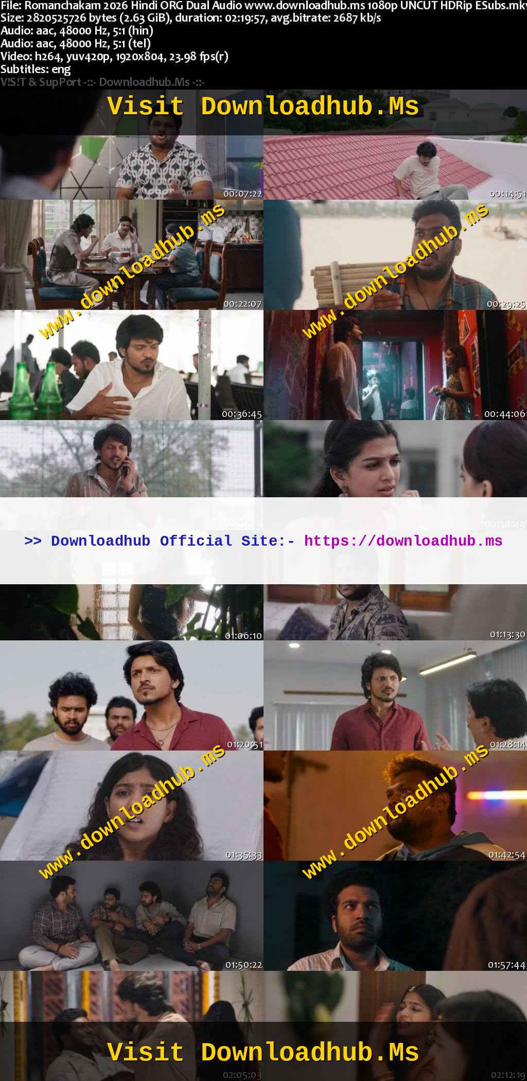 Romanchakam 2026 Hindi ORG Dual Audio Movie DD5.1 1080p 720p 480p UNCUT HDRip ESubs HEVC Romanchakam 2026 Hindi ORG Dual Audio Movie DD5.1 1080p 720p 480p UNCUT HDRip ESubs x264 HEVC