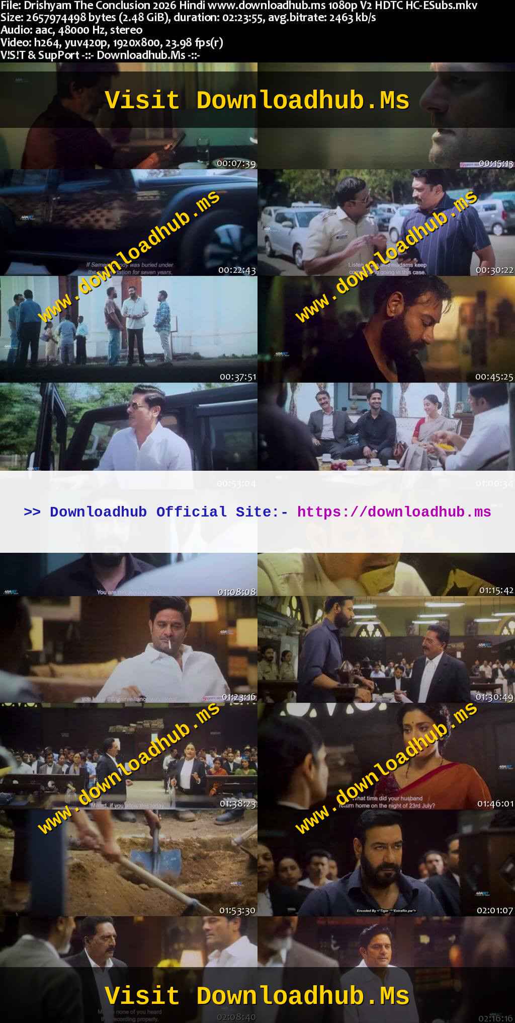 Drishyam: The Conclusion 2026 Hindi Movie 1080p 720p 480p HDTC x264 HEVC Drishyam: The Conclusion 2026 Hindi Movie 1080p 720p 480p HDTC x264 HEVC